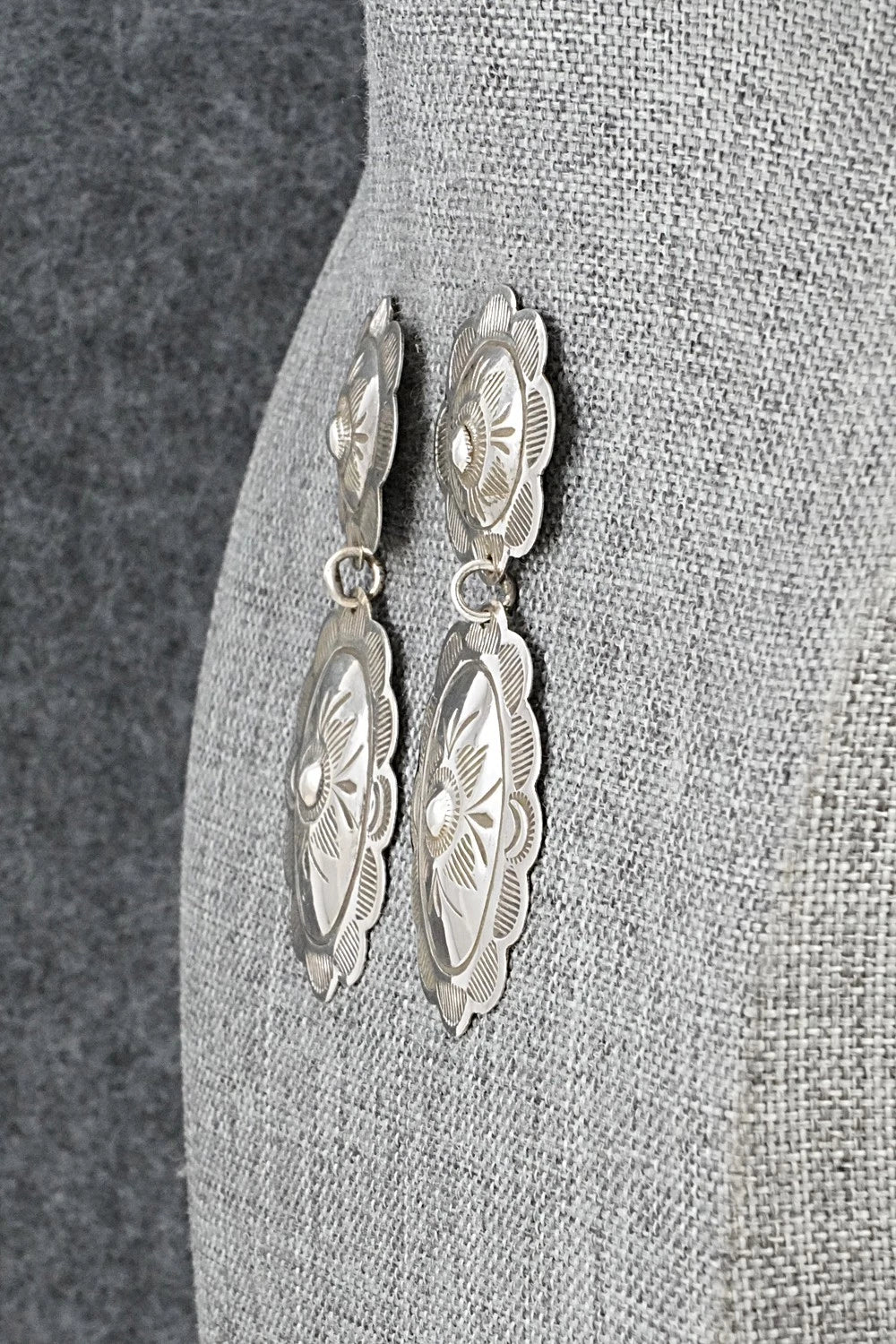 Sterling Silver Earrings - Bertha Begay
