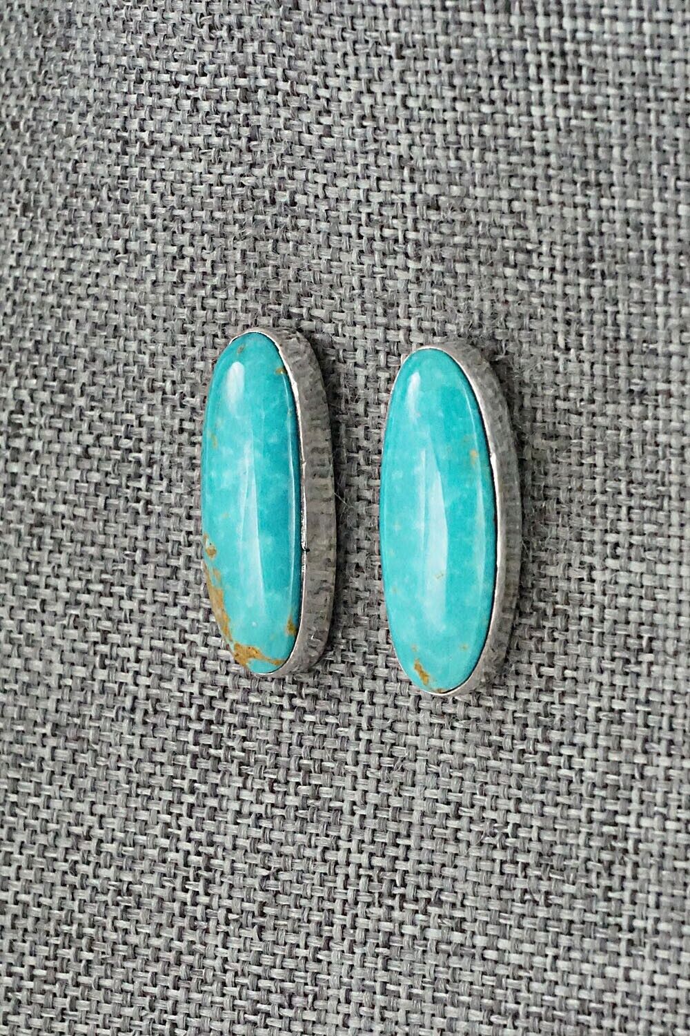 Turquoise & Sterling Silver Earrings - Marco Begaye
