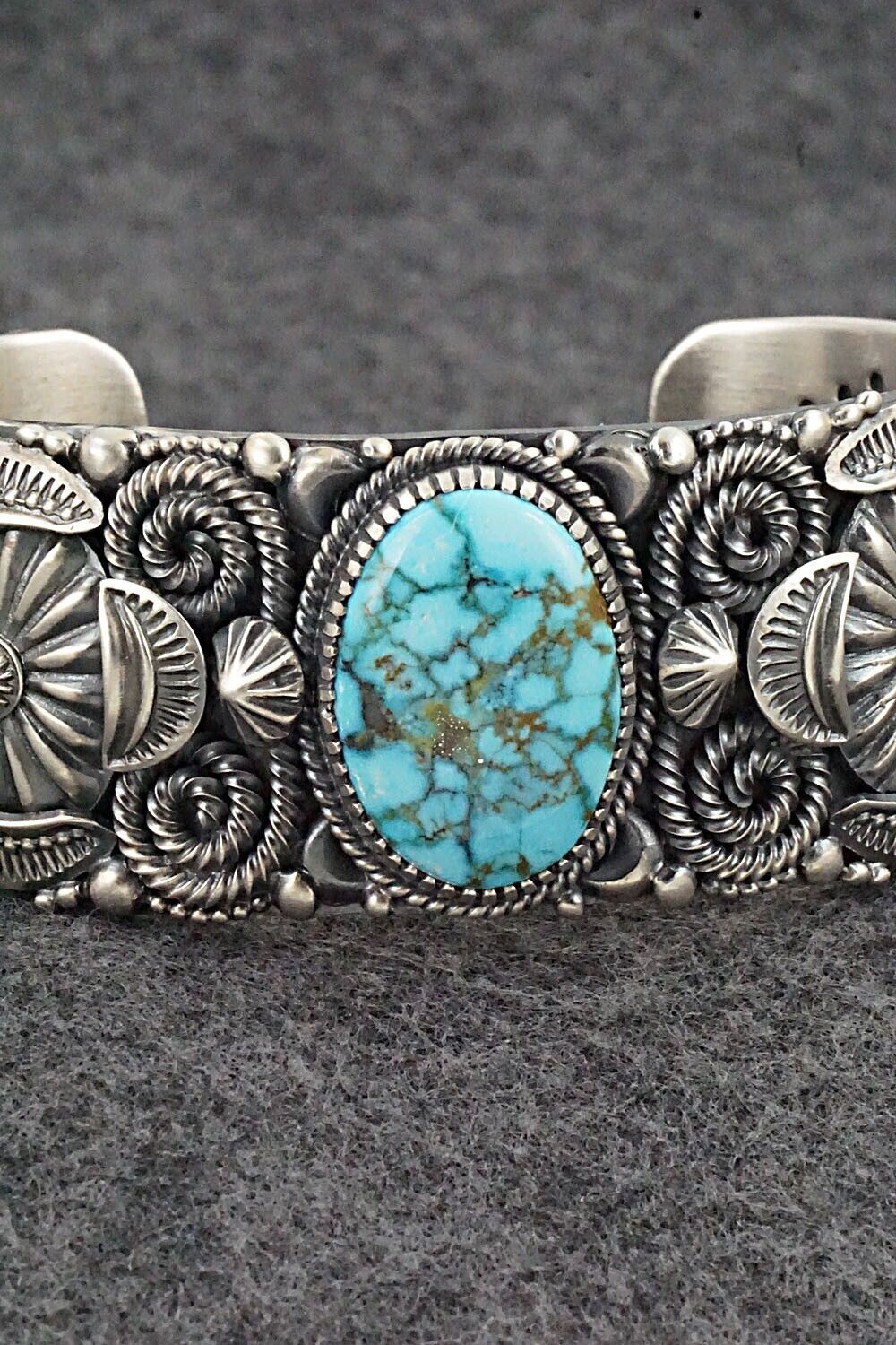 Turquoise & Sterling Silver Bracelet - Delbert Gordon