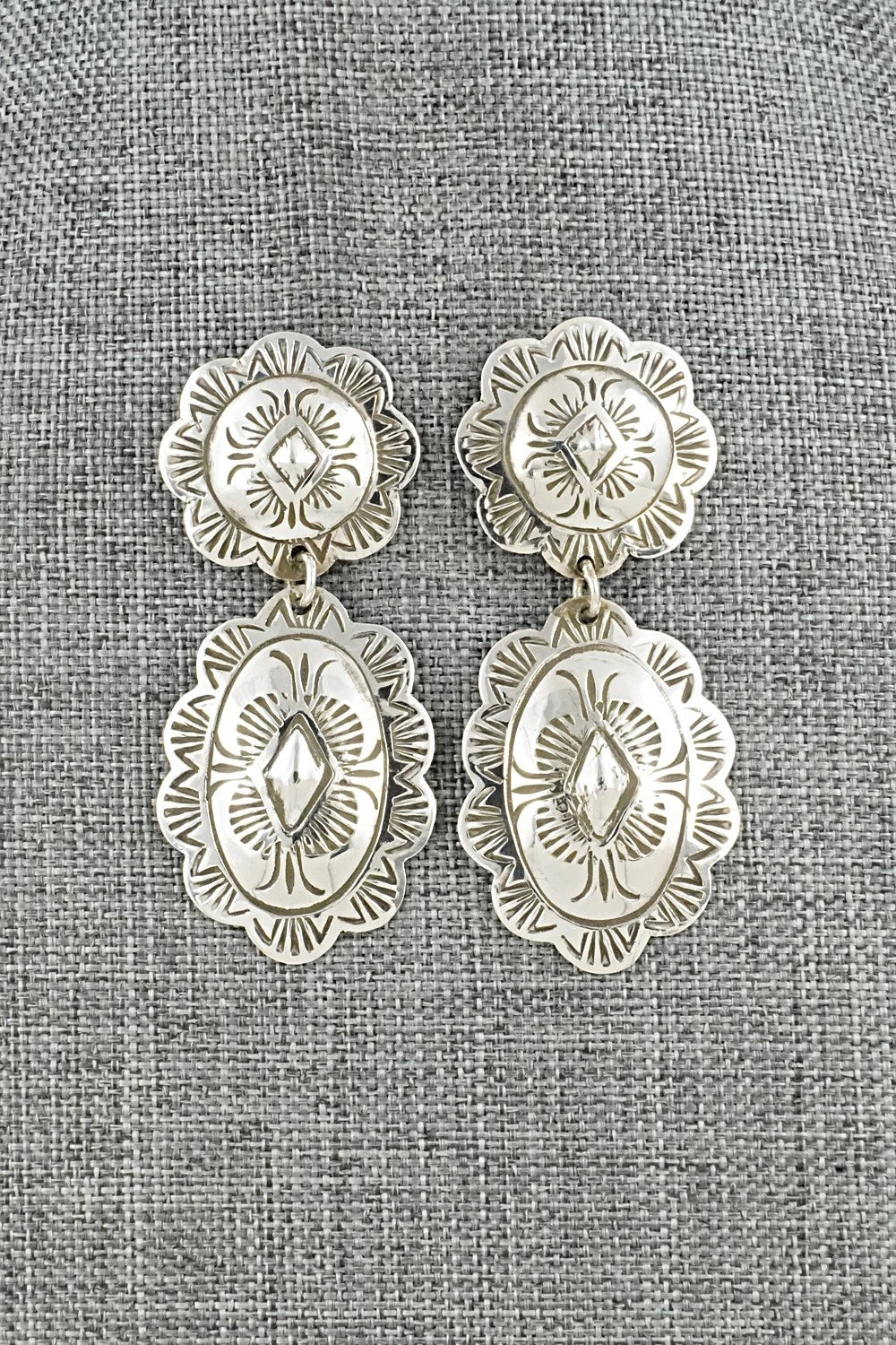 Sterling Silver Earrings - Bertha Begay