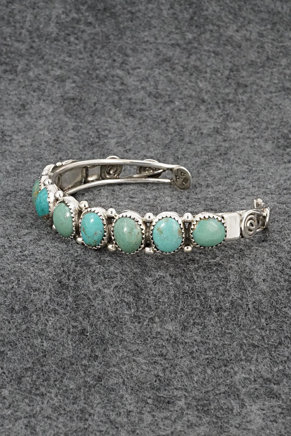 Turquoise & Sterling Silver Bracelet - Priscilla Reeder
