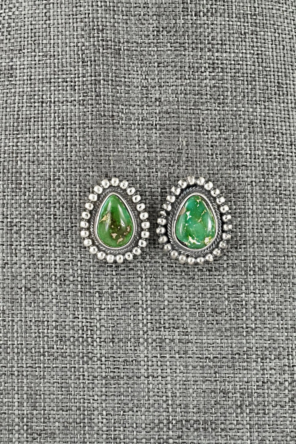 Turquoise & Sterling Silver Necklace and Earrings Set - Darrin Livingston