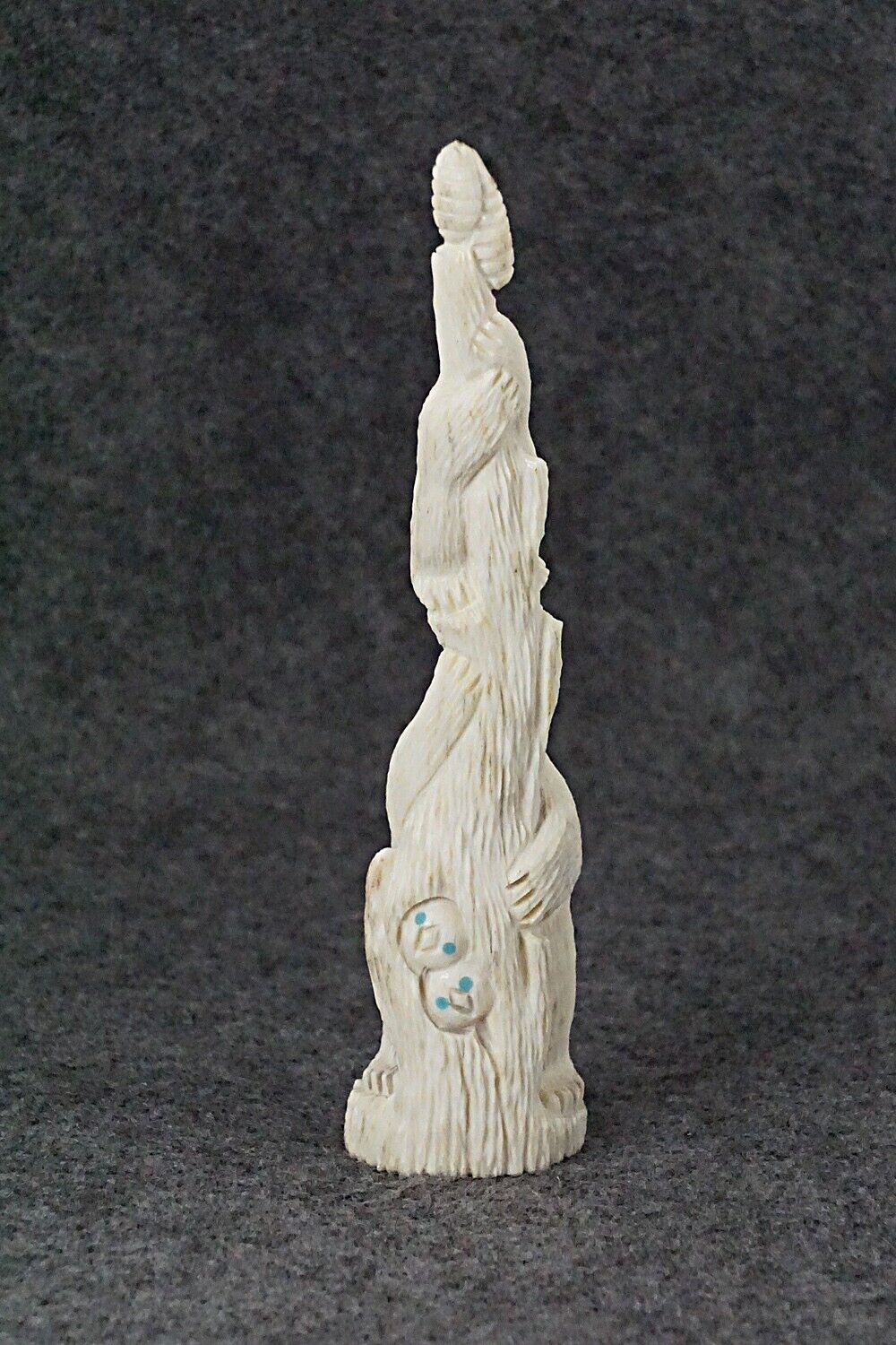 Bears & Owls Zuni Fetish Carving - Destry Siutza