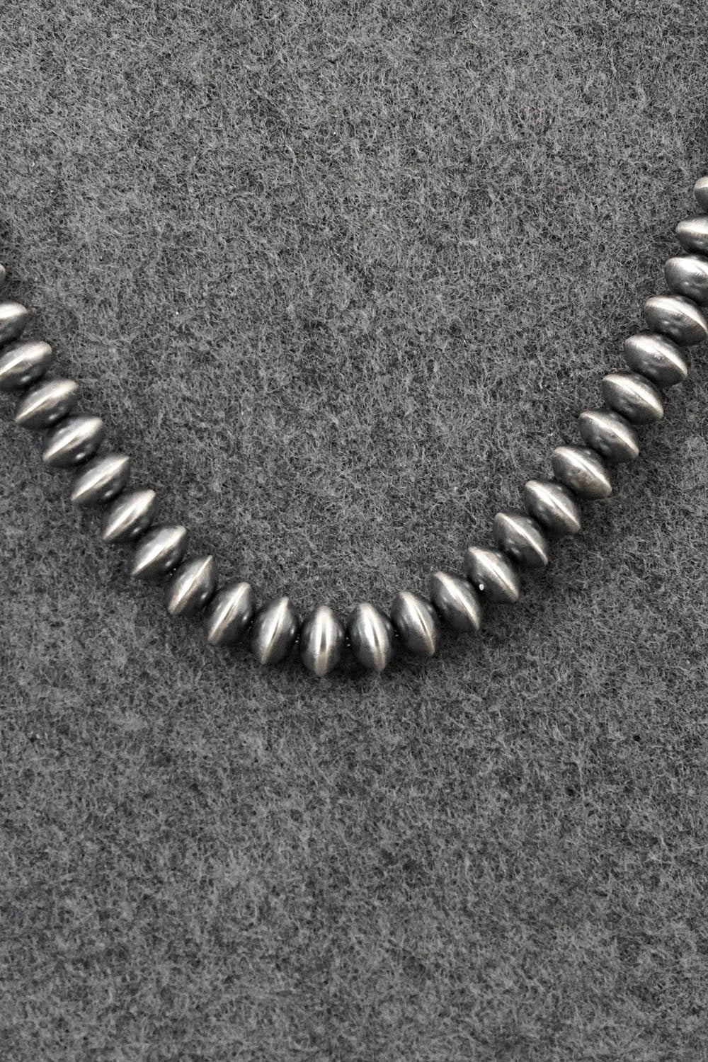Sterling Silver Navajo Pearl Necklace & Earrings Set - Crystal Haley