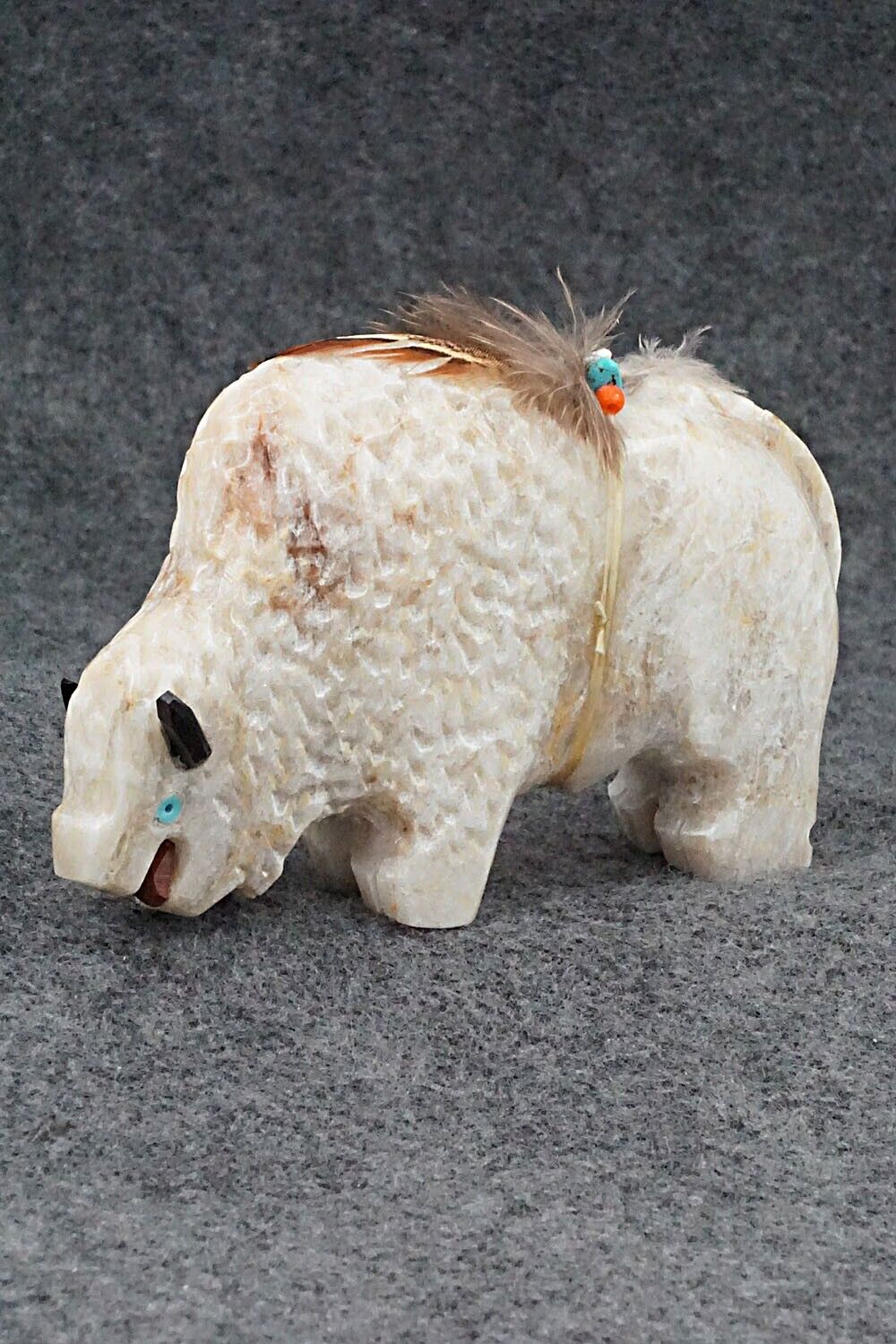 Buffalo Navajo Fetish Carving - Ben Livingston