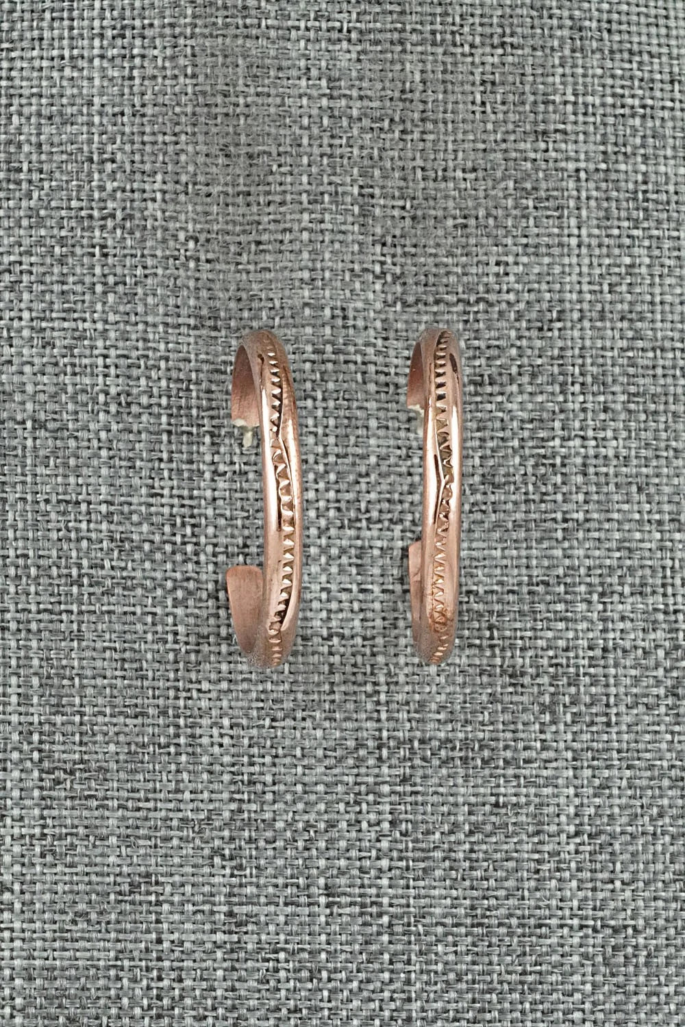 Copper Hoop Earrings - Elaine Tahe
