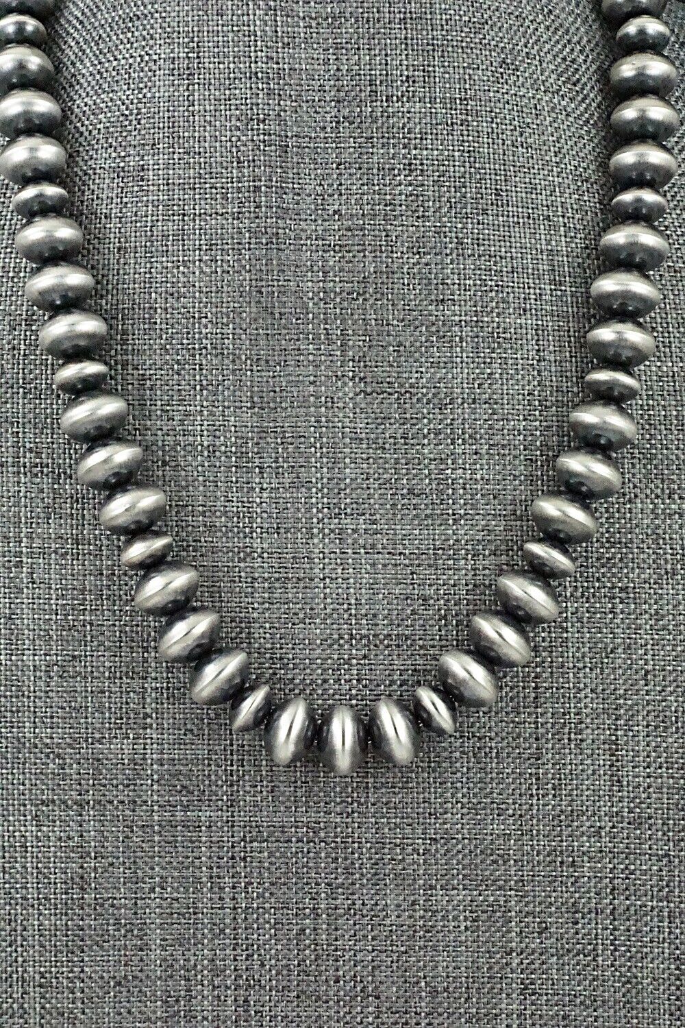 Sterling Silver Navajo Pearl Necklace 24" - Presley Haley