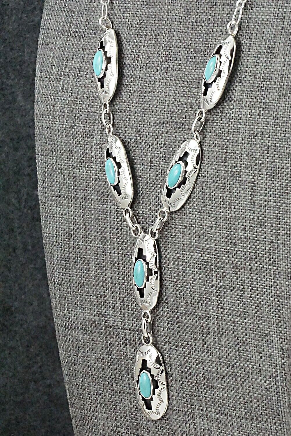 Turquoise & Sterling Silver Necklace - Bobby Platero