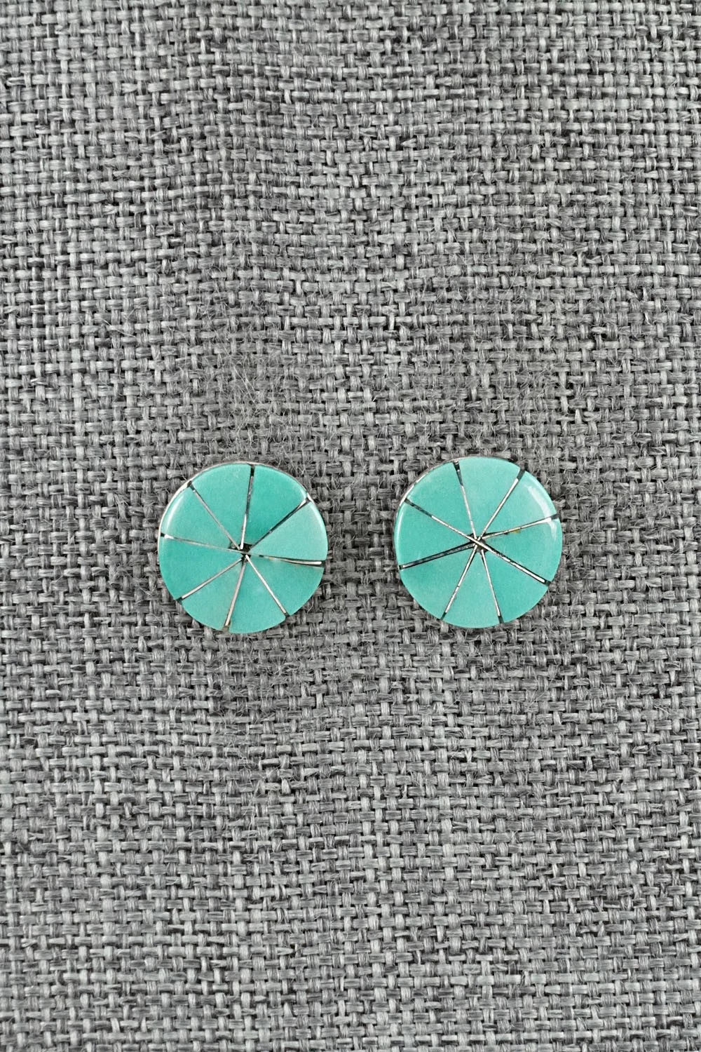 Turquoise & Sterling Silver Earrings - Johnson Laweka