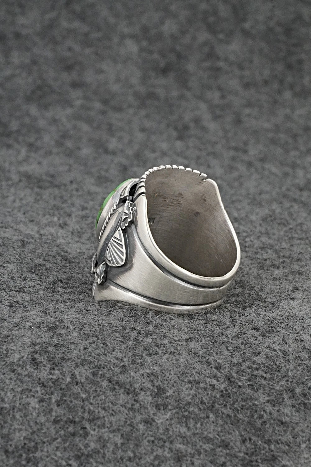 Turquoise & Sterling Silver Ring - Derrick Gordon - Size 12