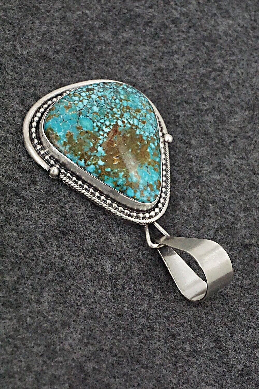 Turquoise & Sterling Silver Pendant - Daniel Benally