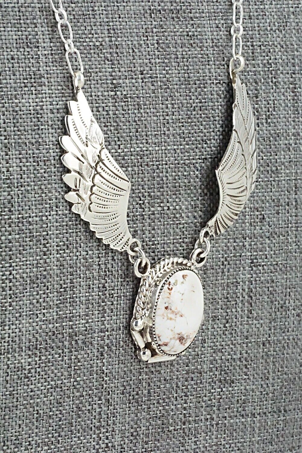 Wild Horse & Sterling Silver Necklace - Charlene Yazzie