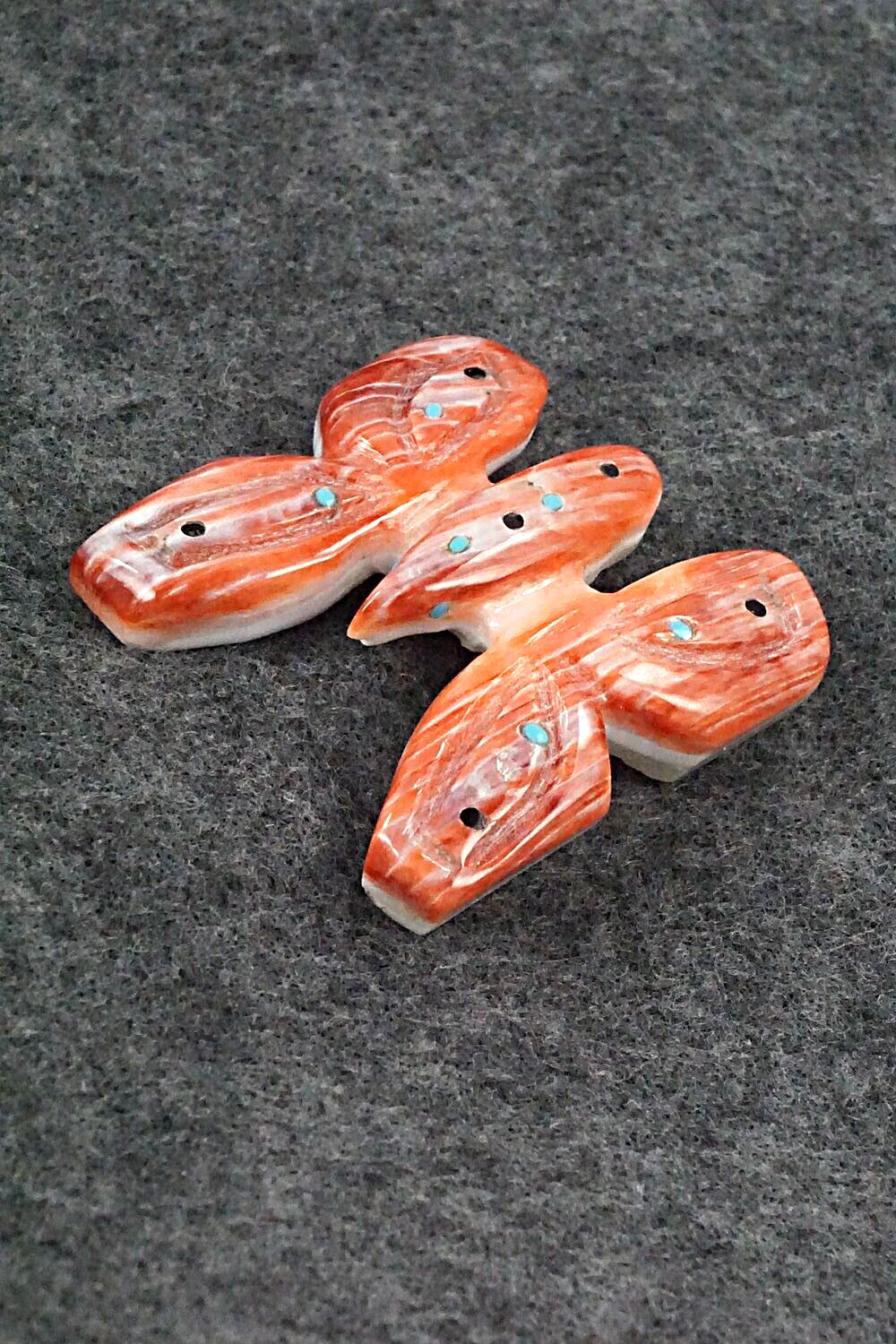 Butterfly Zuni Fetish Carving - Danny Lonjose