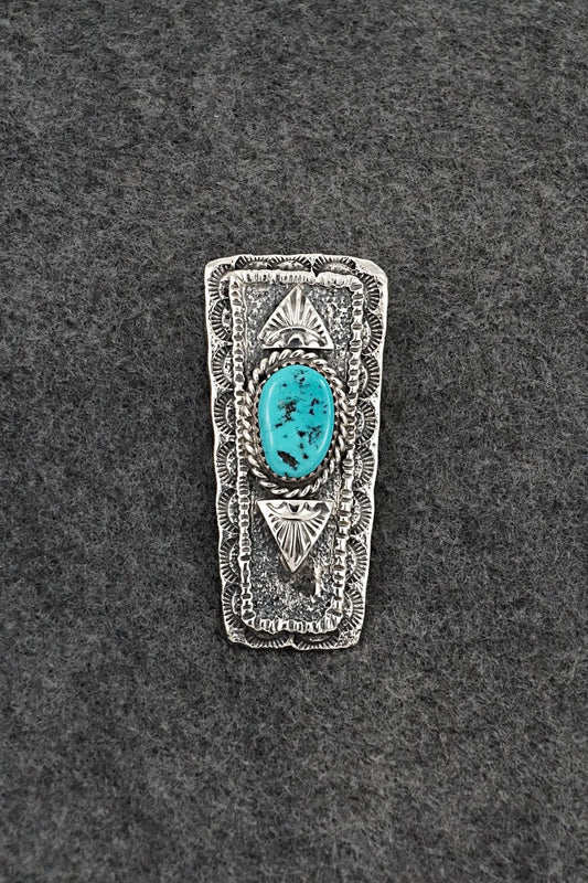 Turquoise & Sterling Silver Pendant - Dymitri Arviso
