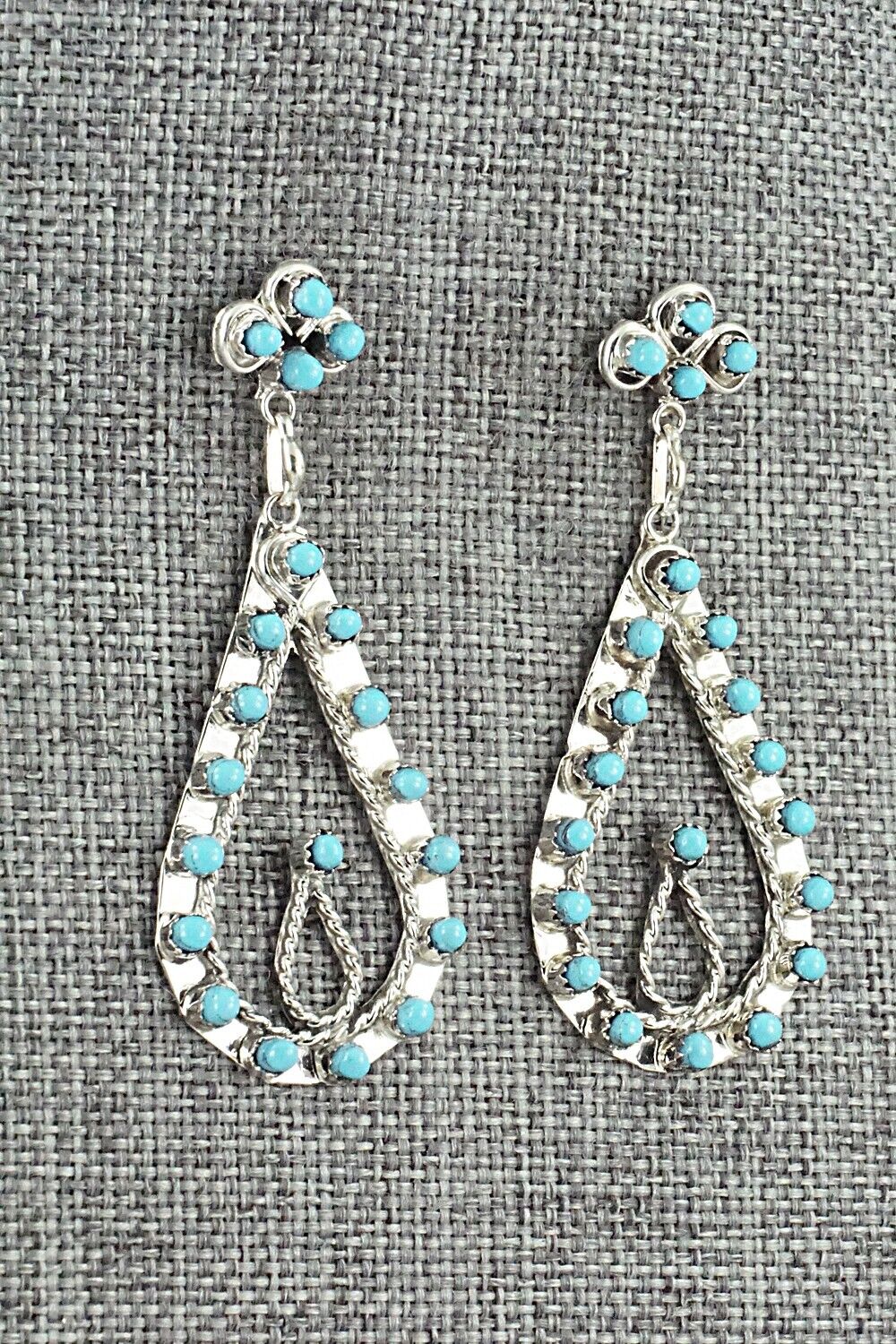 Turquoise & Sterling Silver Earrings - Wayne Johnson