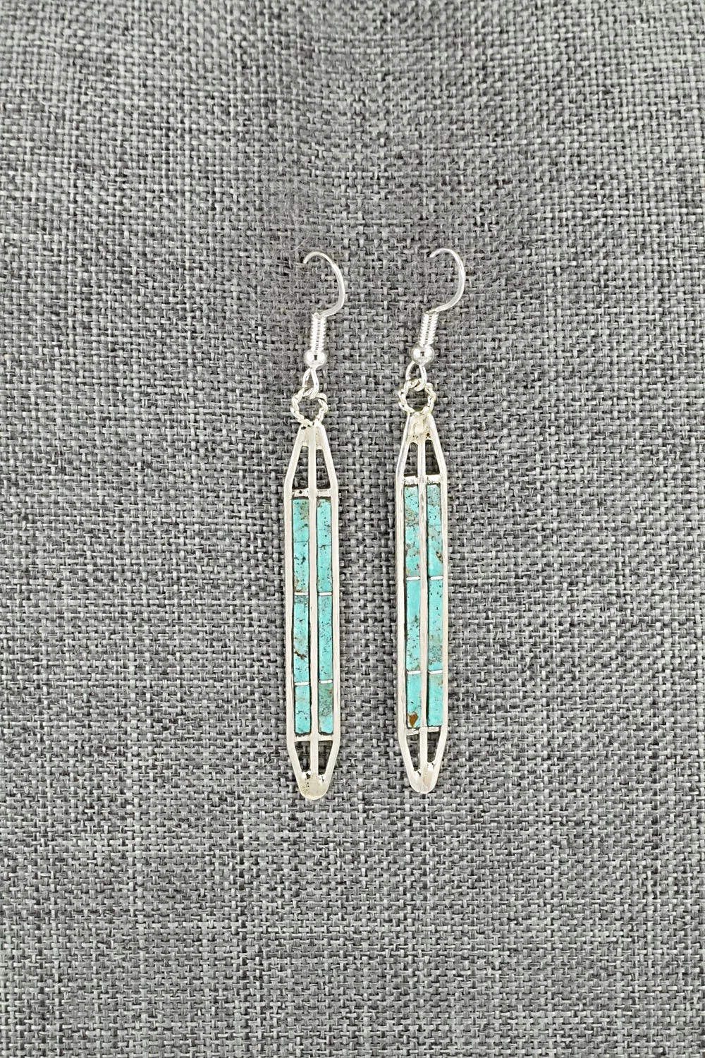 Turquoise & Sterling Silver Earrings - Andrew Enrico