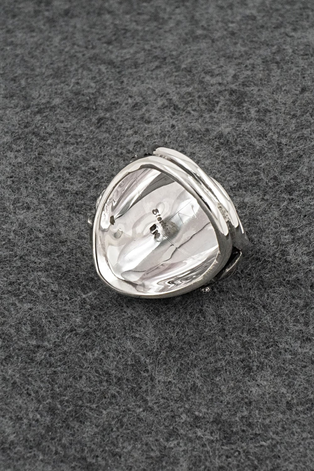 Turquoise & Sterling Silver Ring - Jeanette Saunders - Size 10.5