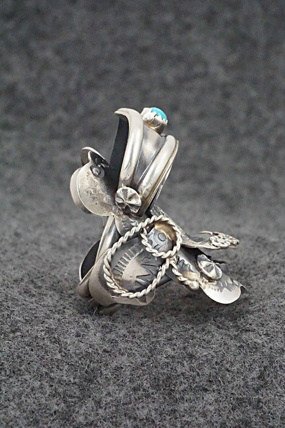 Turquoise & Sterling Silver Ring - Tim Yazzie - Size 9