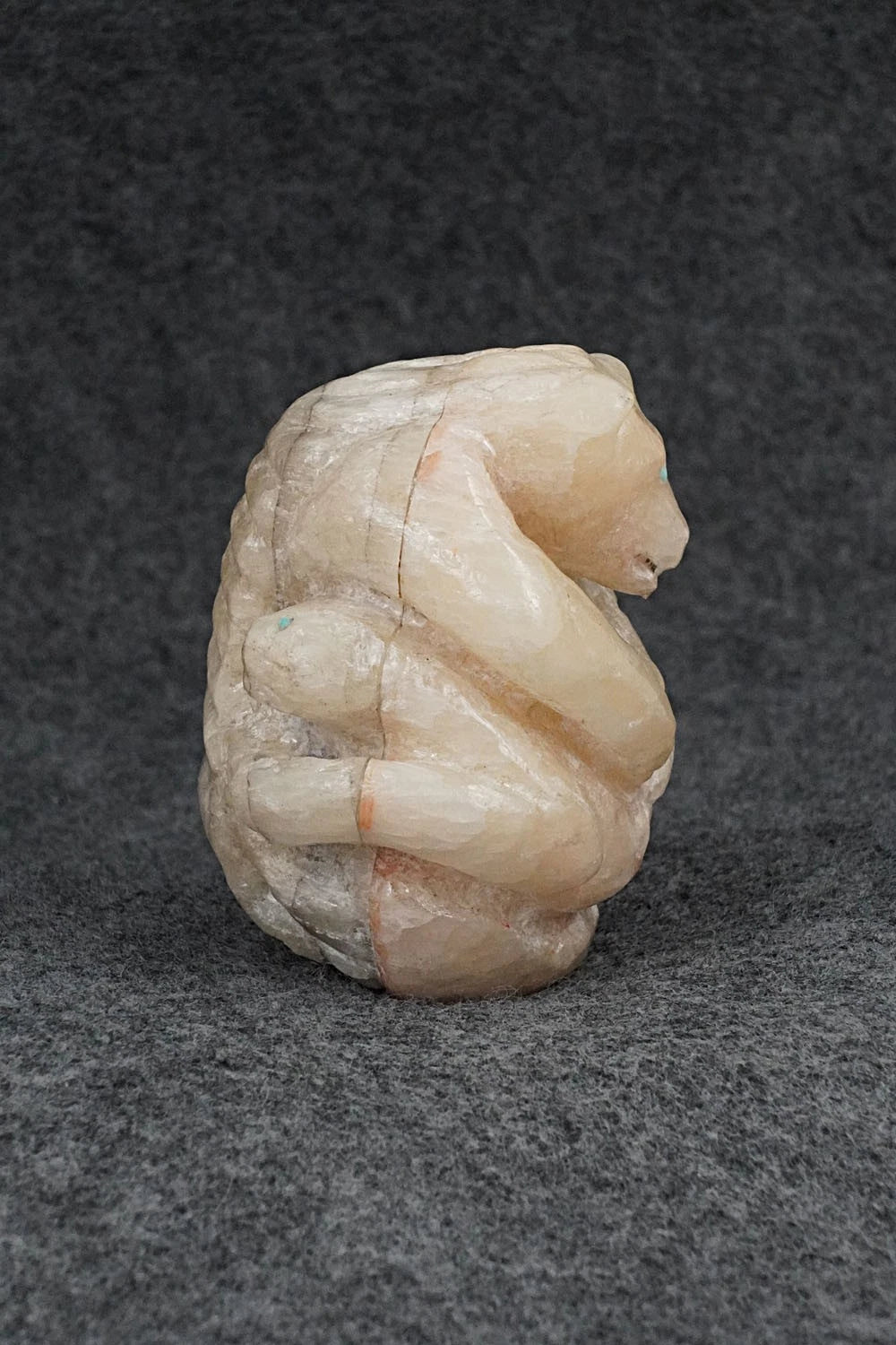 Bear, Mountain Lion & Eagle Zuni Fetish Carving - Ryan Bobelu