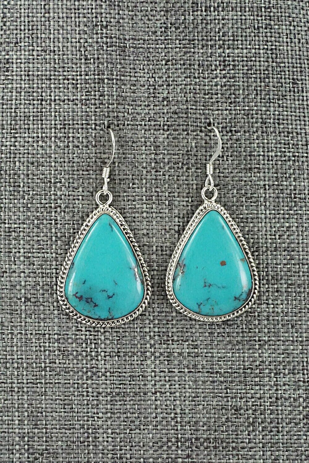 Turquoise & Sterling Silver Earrings - Sharon McCarthy
