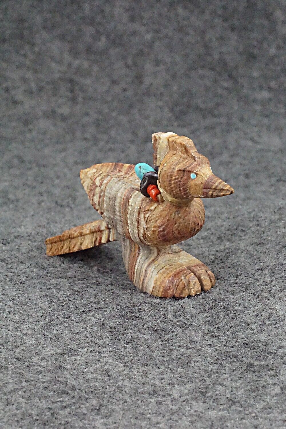 Roadrunner Zuni Fetish Carving - Douglas Martza