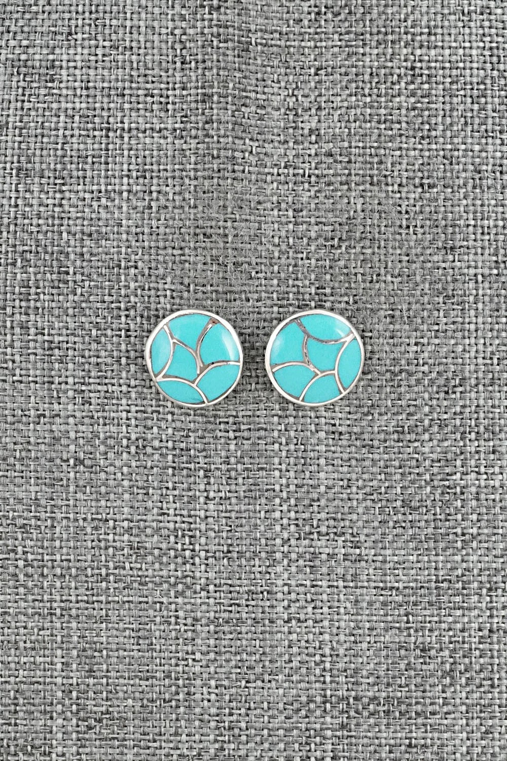 Turquoise & Sterling Silver Earrings - Orena Leekya
