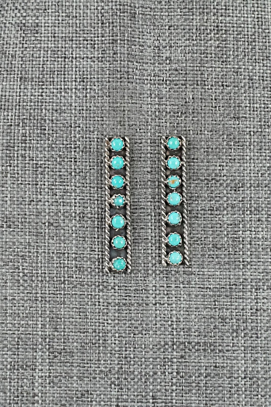 Turquoise & Sterling Silver Earrings - Dominic Duboise
