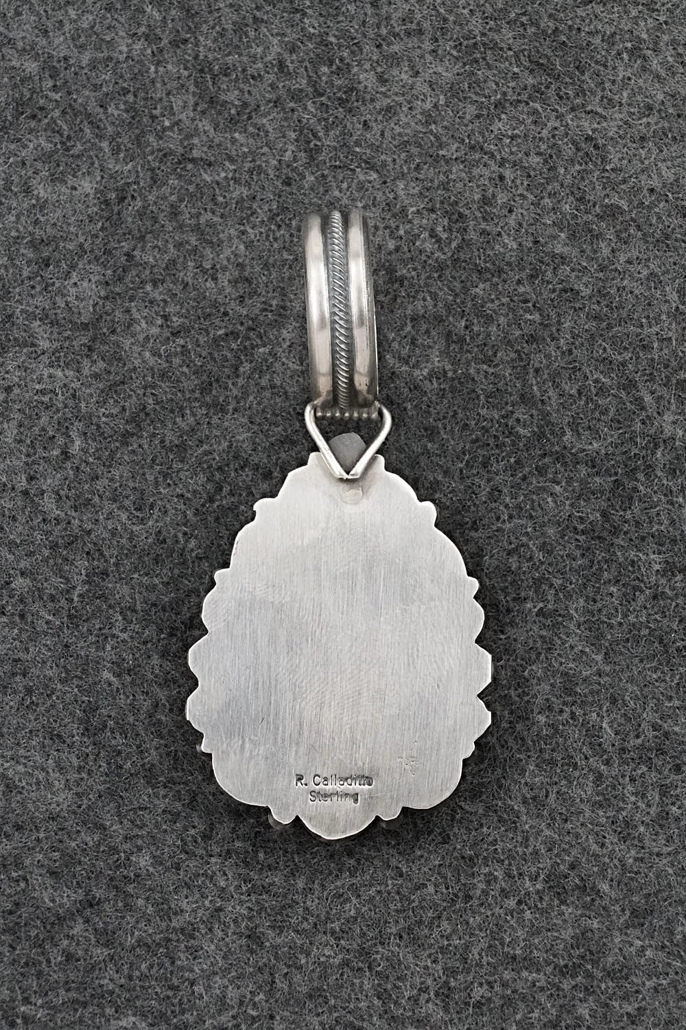 Turquoise & Sterling Silver Pendant - Rosita Calladitto