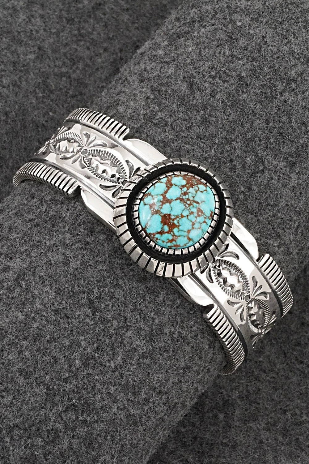 Turquoise & Sterling Silver Bracelet - Mark Yazzie