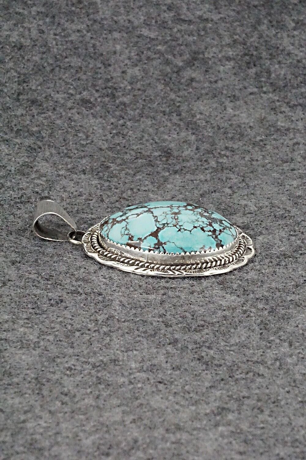 Turquoise & Sterling Silver Pendant - Freda Martinez