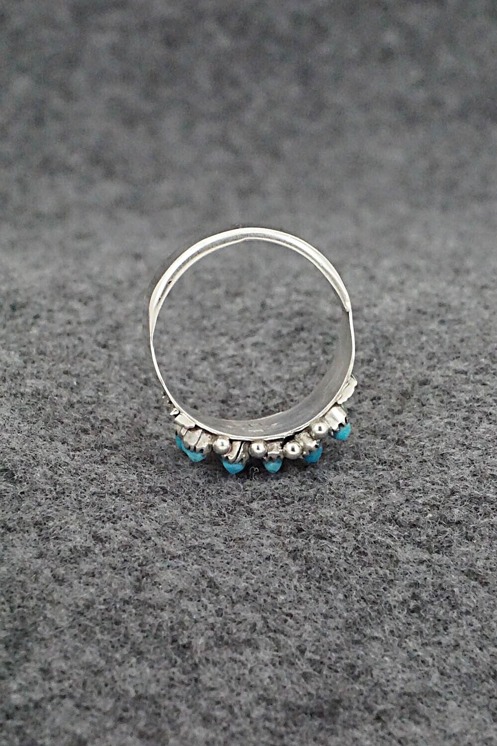 Turquoise & Sterling Silver Ring - Stephen Haloo - Size 8