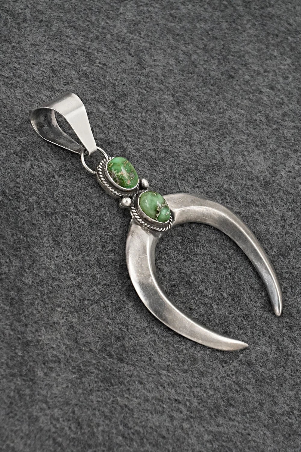 Turquoise & Sterling Silver Pendant - Eugene Gruber