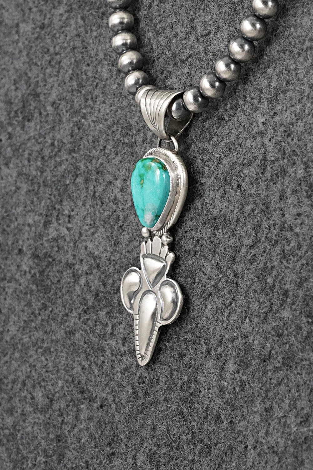Turquoise & Sterling Silver Necklace - Gary Shorty