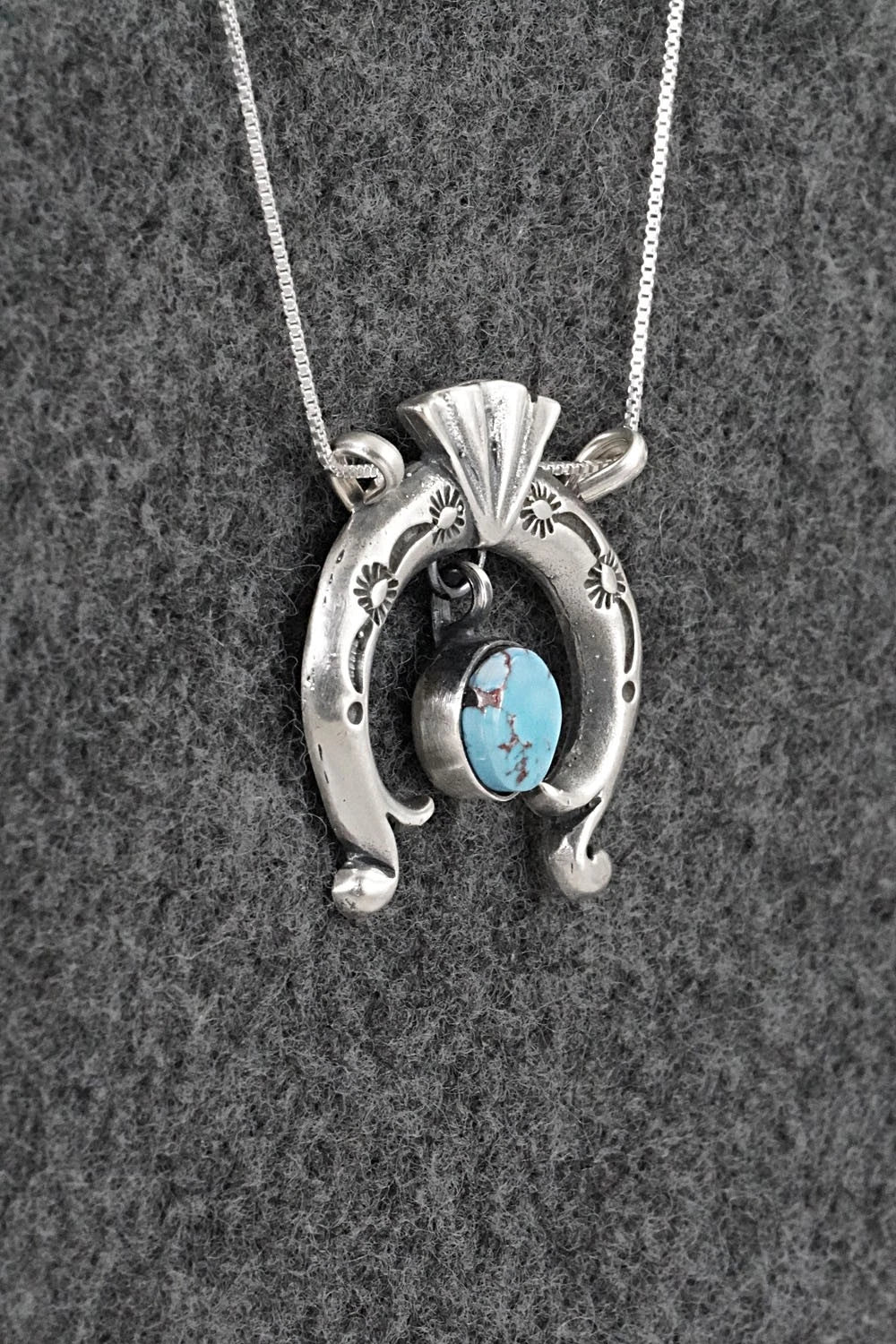 Turquoise & Sterling Silver Necklace - Gary Shorty