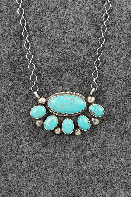 Turquoise & Sterling Silver Necklace - Kathleen Livingston