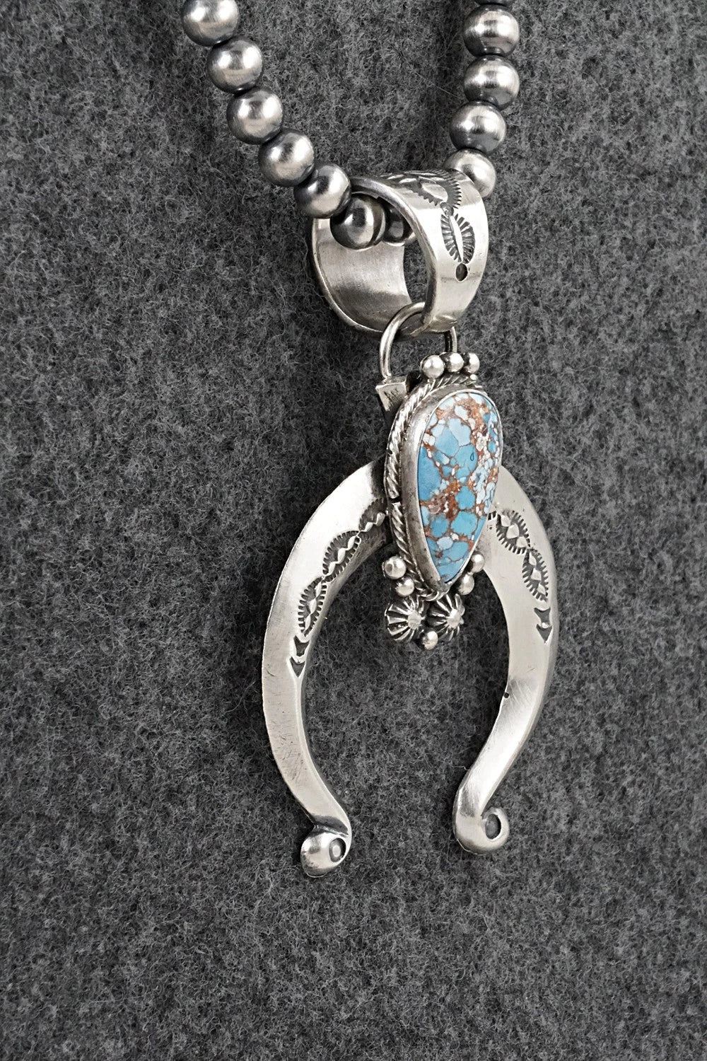 Turquoise & Sterling Silver Necklace - Samuel Yellowhair
