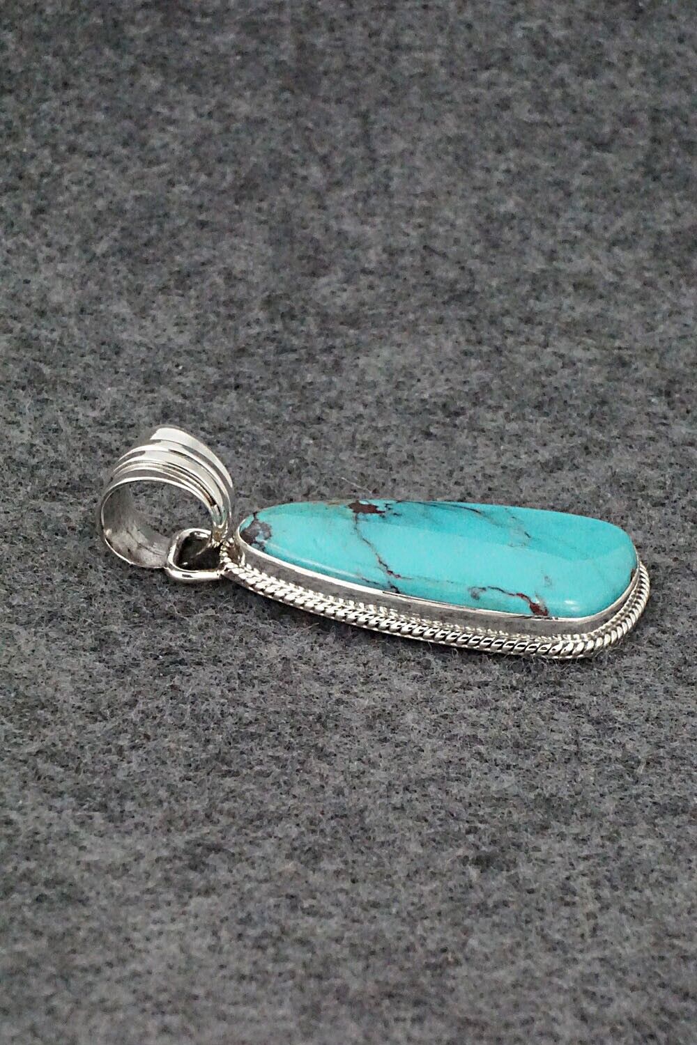 Turquoise and Sterling Silver Pendant - Sharon McCarthy