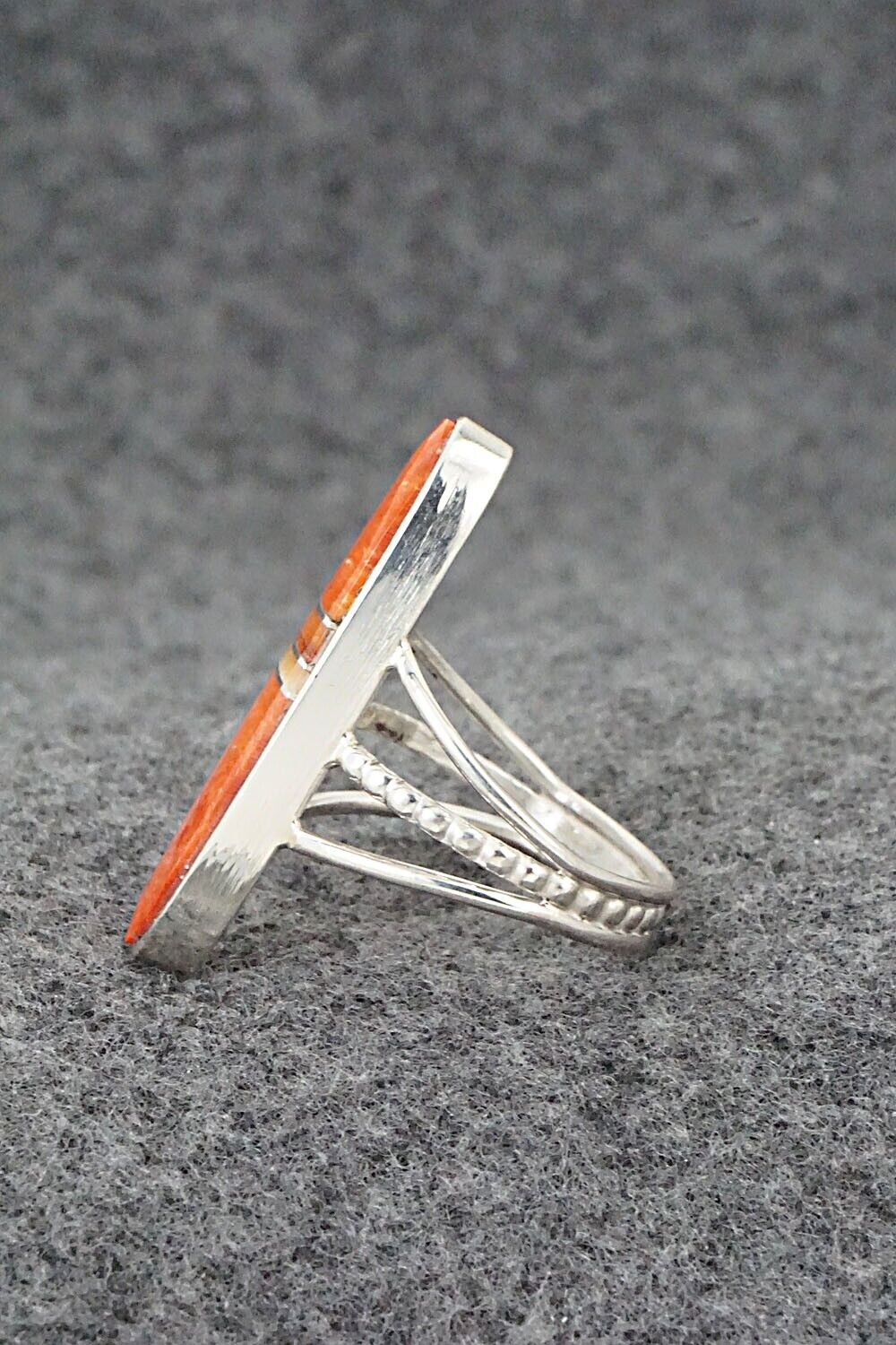 Spiny Oyster & Sterling Silver Ring - Harold Smith - Size 9
