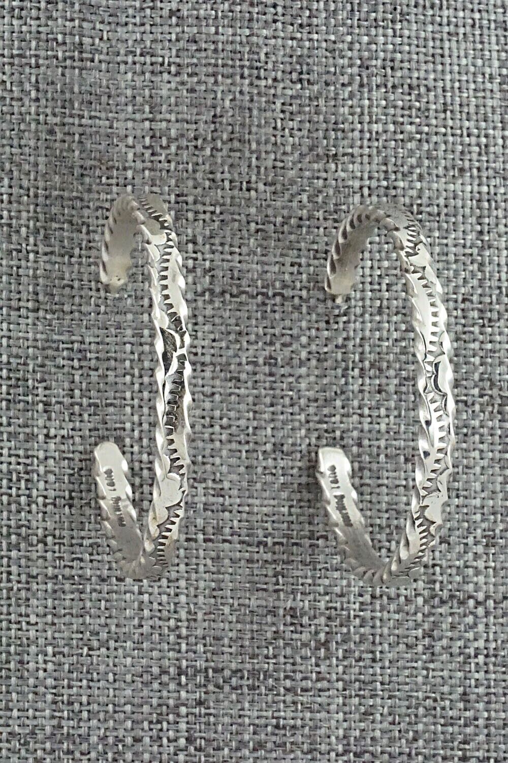Sterling Silver Hoop Earrings - Elaine Tahe
