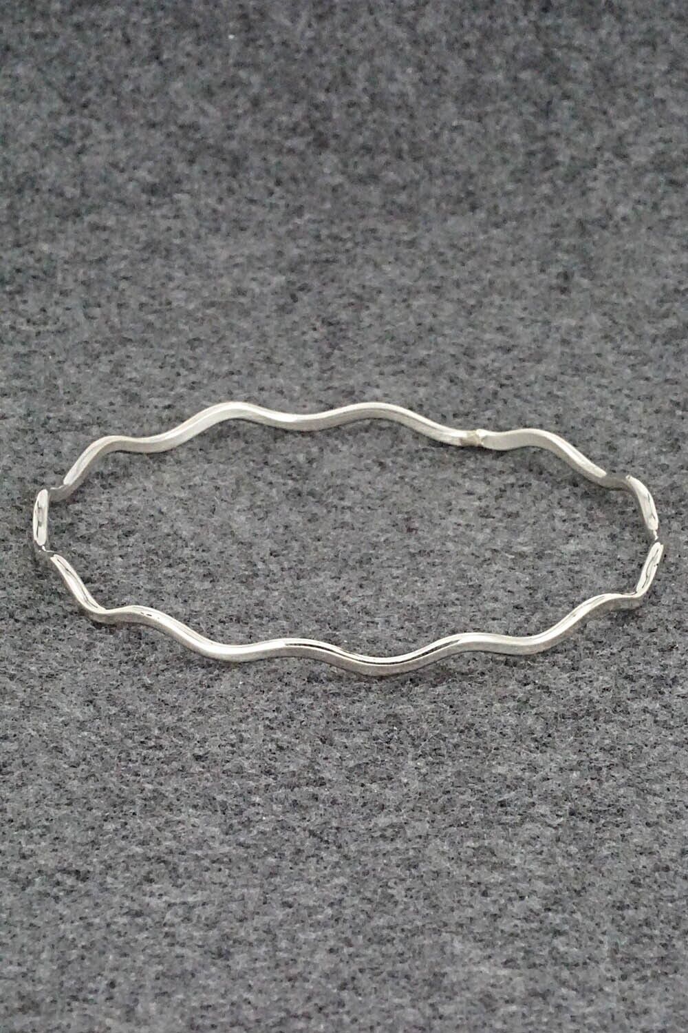 Sterling Silver Bangle Bracelet - Elaine Tahe