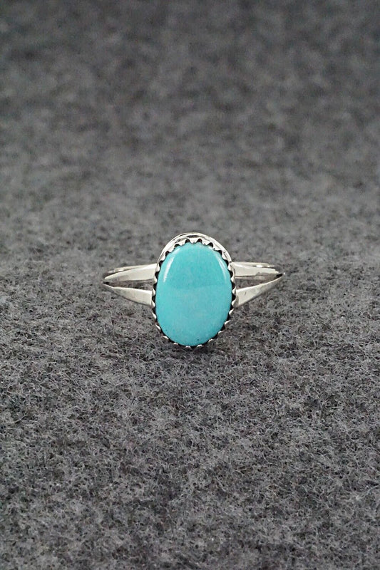 Turquoise & Sterling Silver Ring - Sharon McCarthy - Size 7.25
