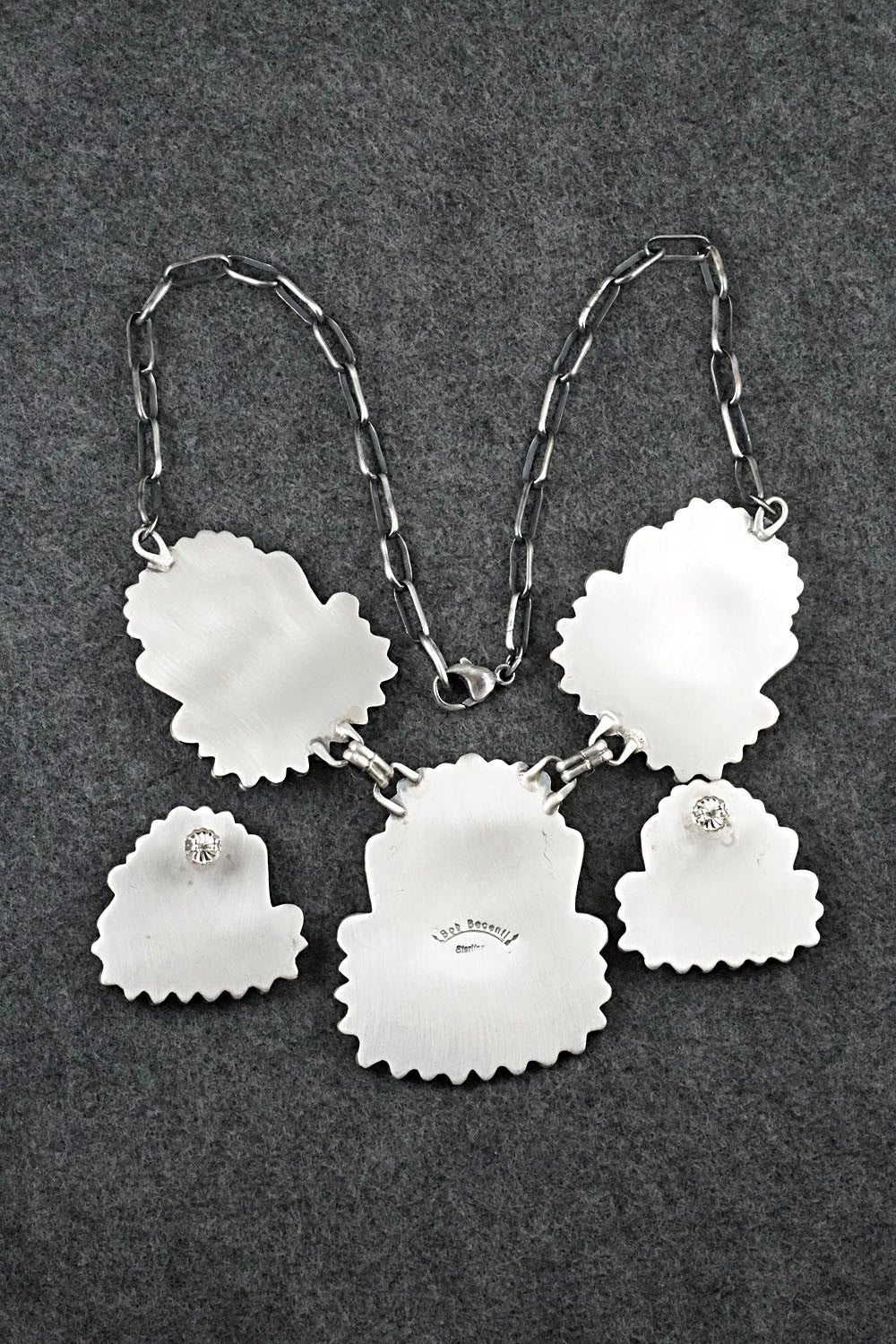 Turquoise & Sterling Silver Necklace and Earrings Set - Bob Becenti