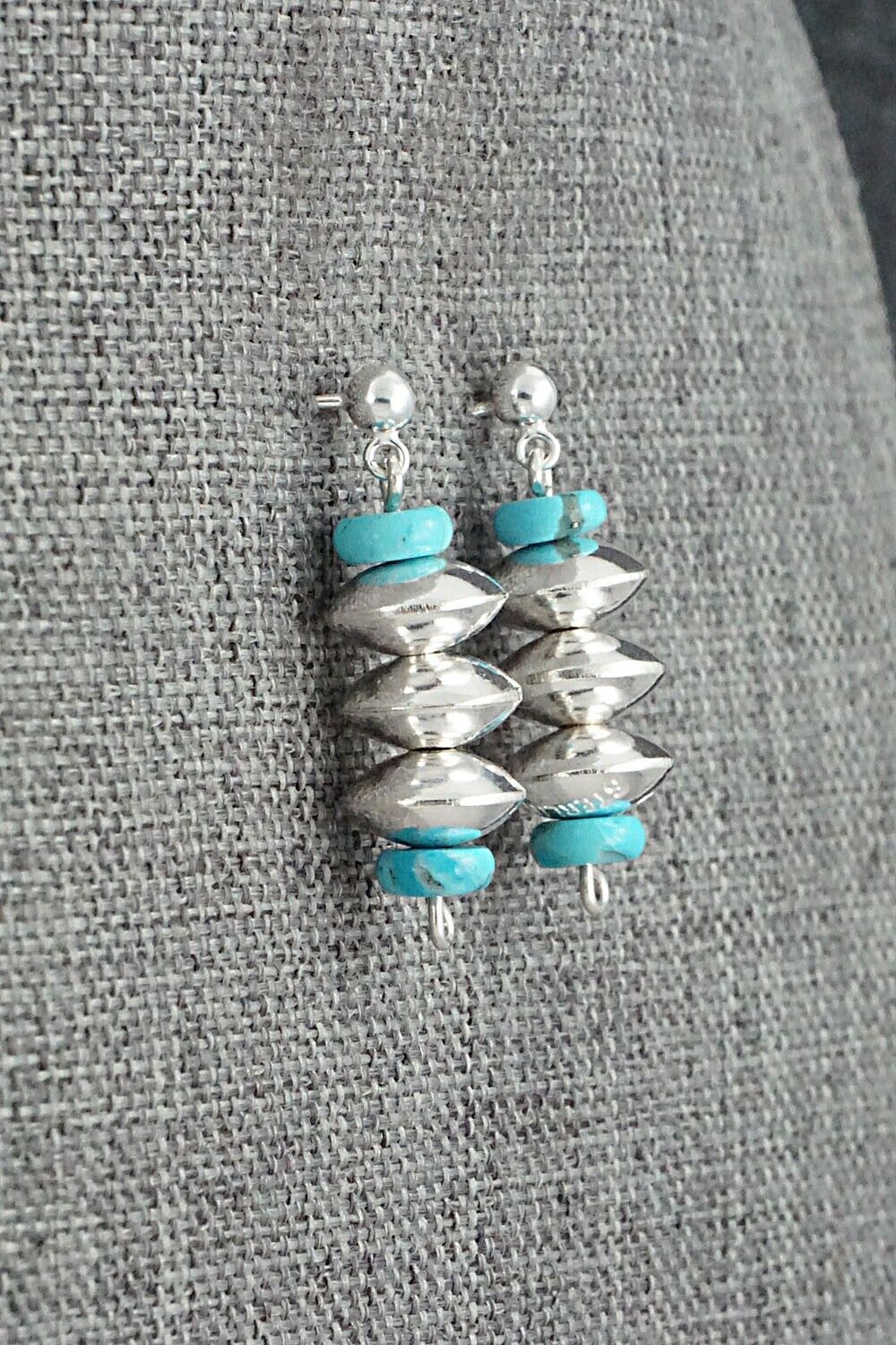 Turquoise & Sterling Silver Earrings - Presley Haley