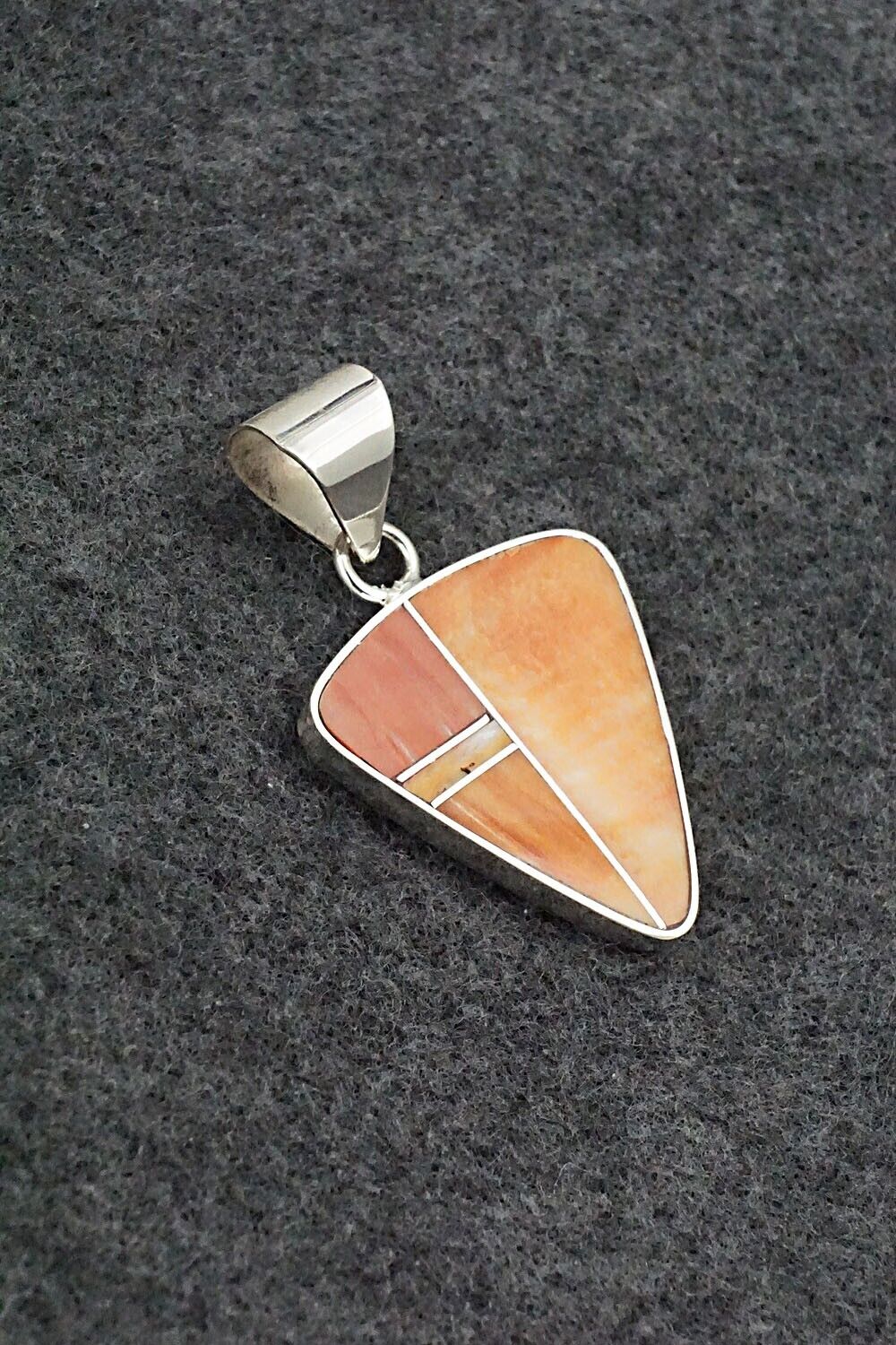 Spiny Oyster & Sterling Silver Pendant - Harold Smith