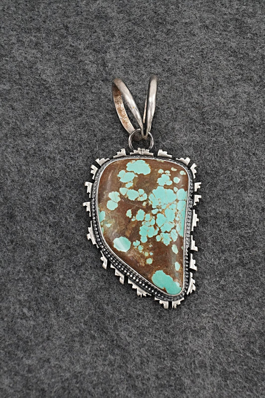 Turquoise & Sterling Silver Pendant - Randy Billy
