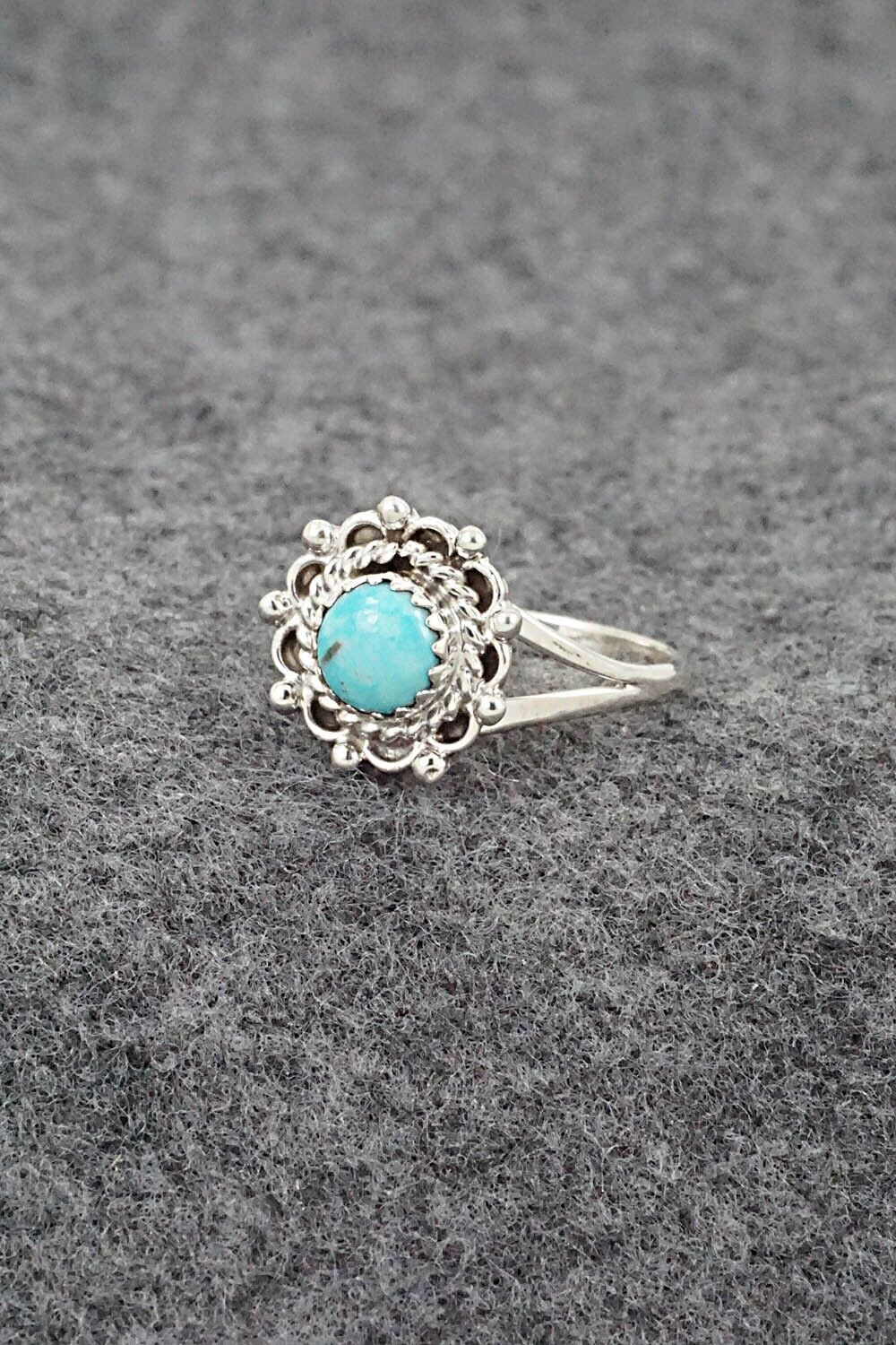 Turquoise & Sterling Silver Ring - Theresa Smith - Size 6