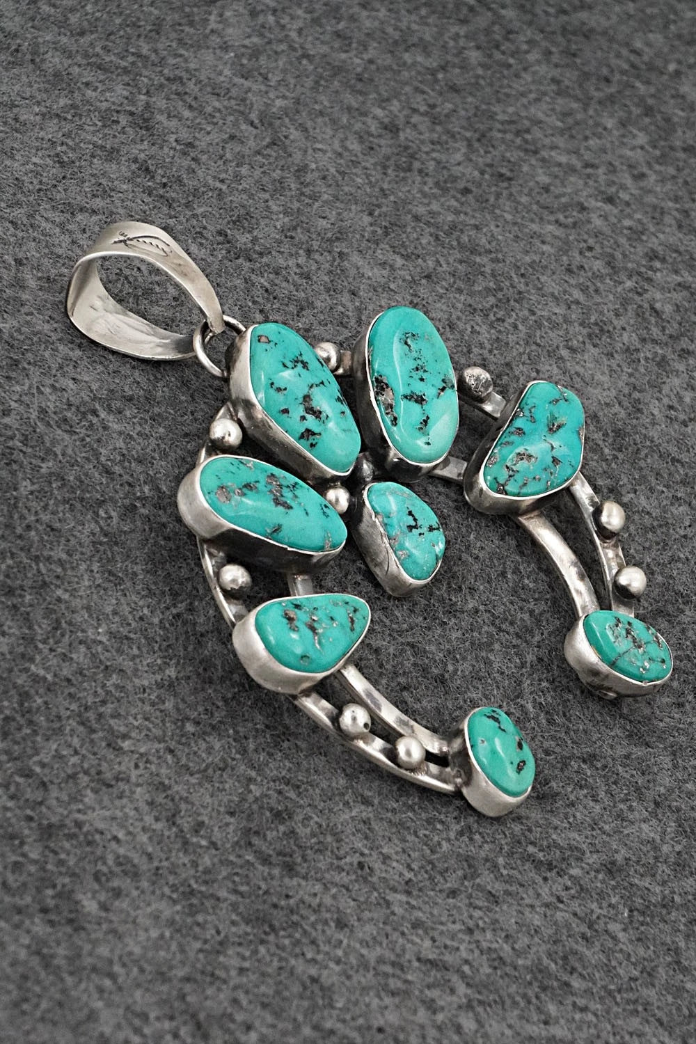 Turquoise & Sterling Silver Pendant - Darrin Livingston