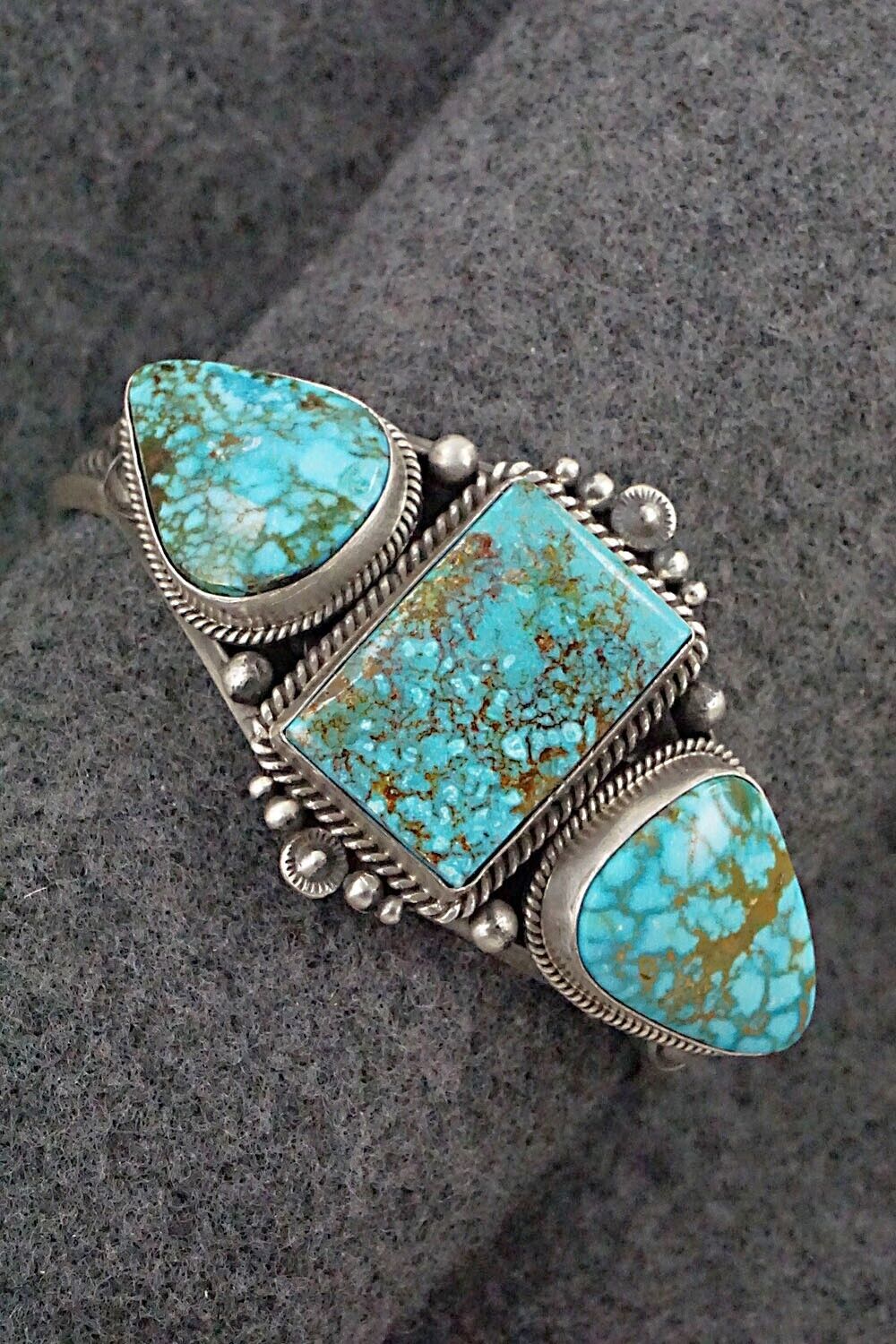 Turquoise & Sterling Silver Bracelet - Derrick Gordon