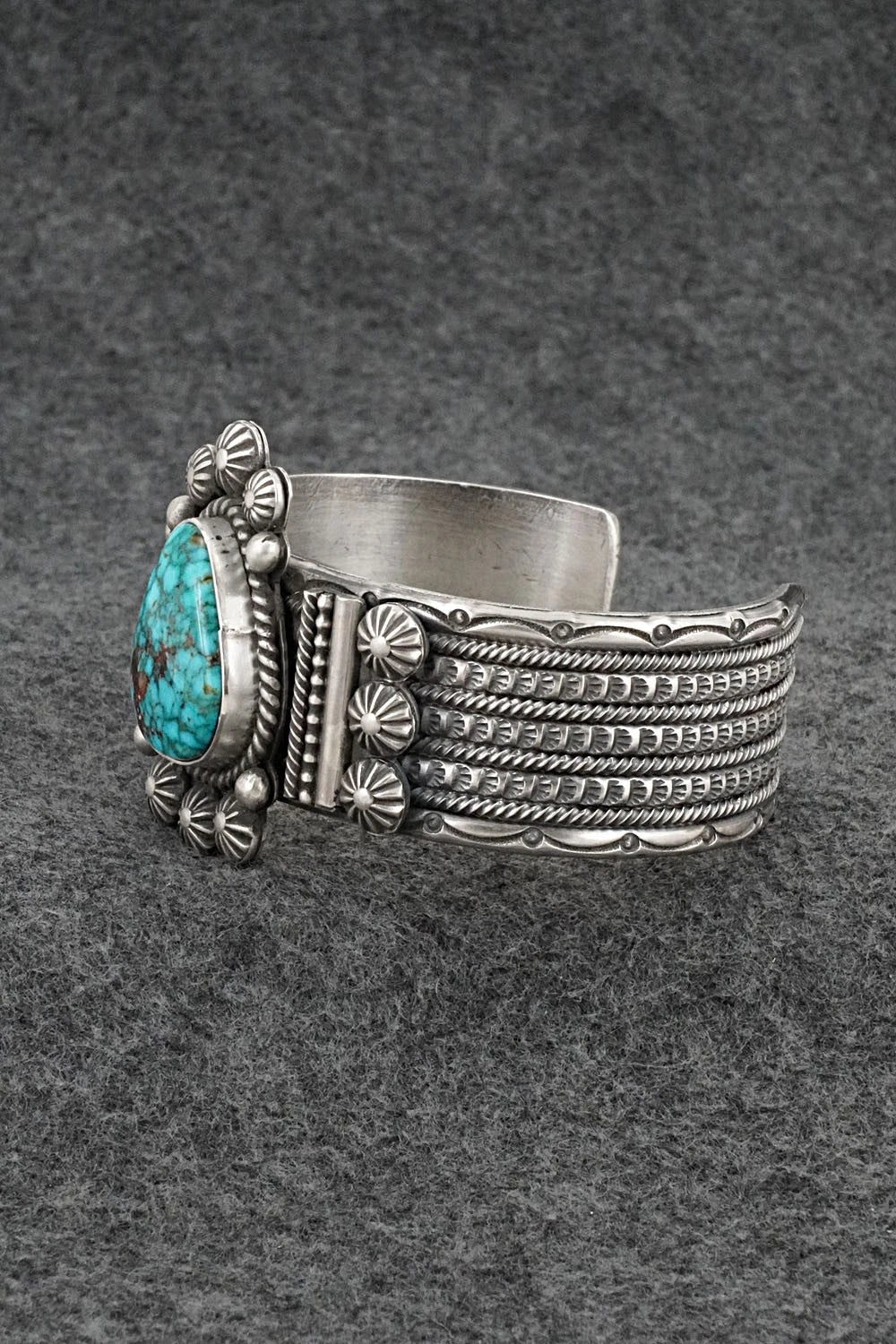 Turquoise & Sterling Silver Bracelet - Michael Calladitto