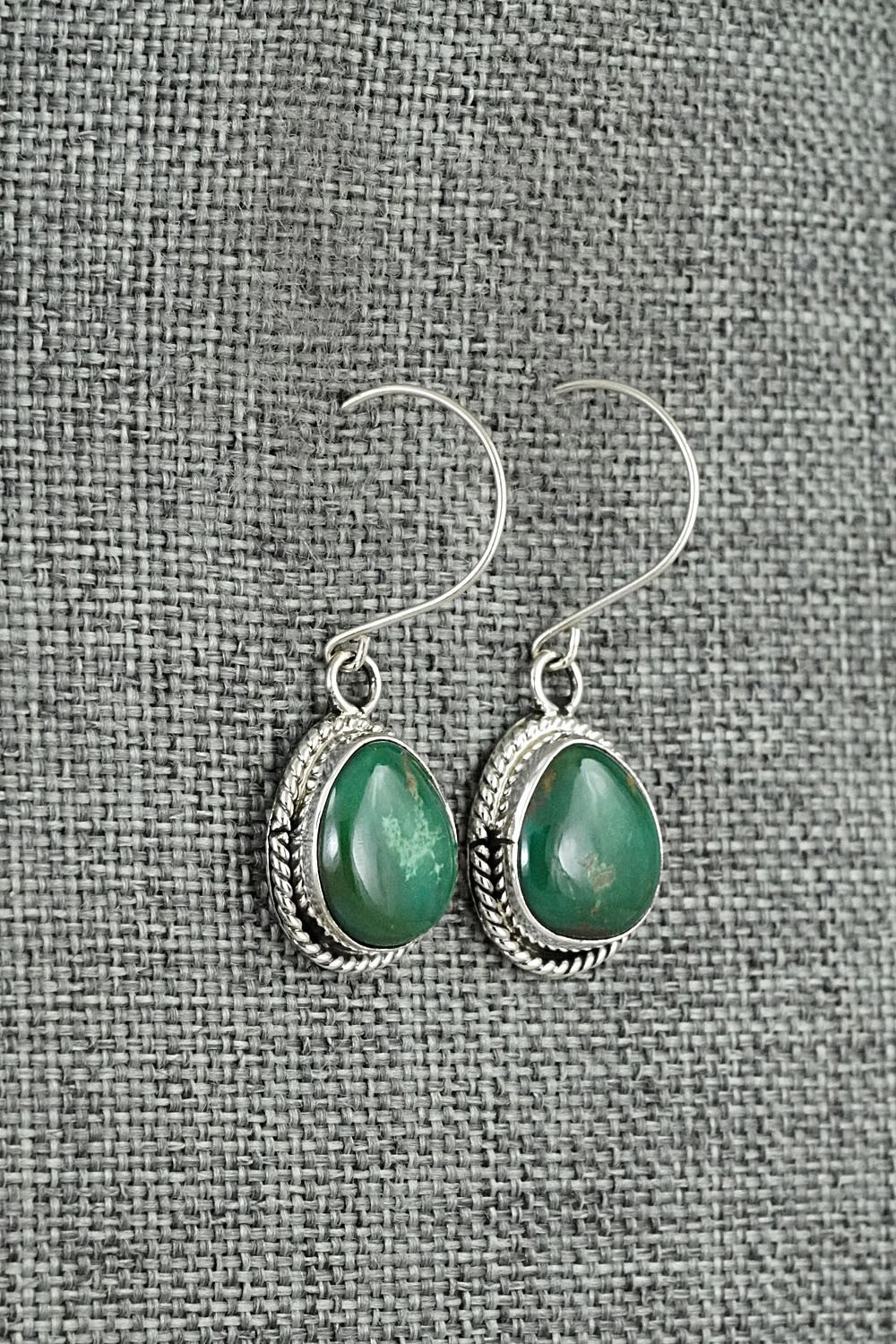 Turquoise & Sterling Silver Earrings - Rosemary Saunders